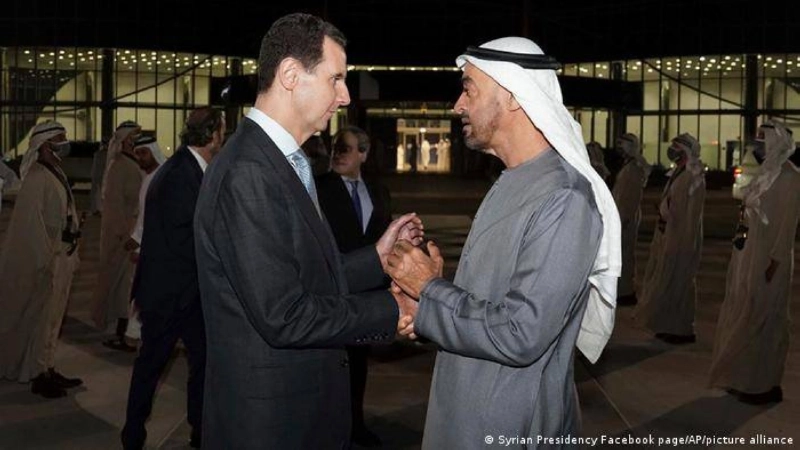 محمد بن زايد يستقبل الأسد (مكة)
