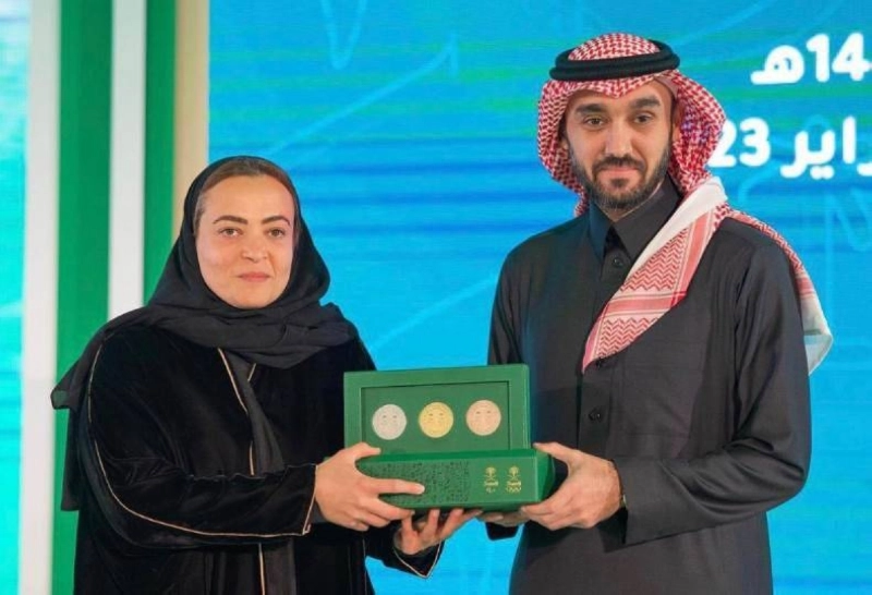لمياء بنت إبراهيم وعبدالعزيز بن تركي في مناسبة رياضية سابقة