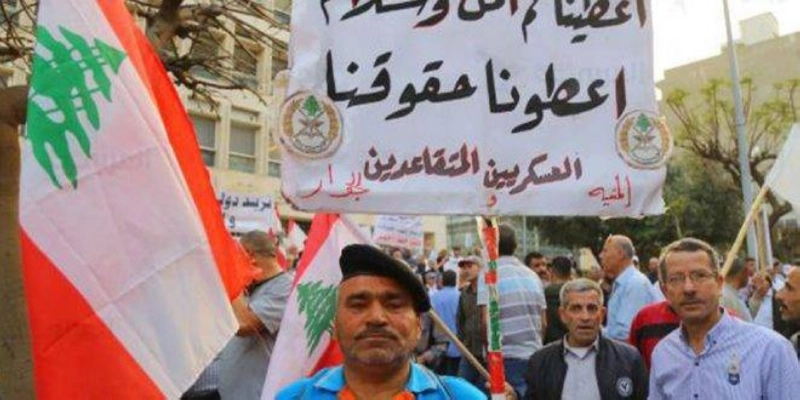 اعتصام العسكريين المتقاعدين في لبنان (مكة)