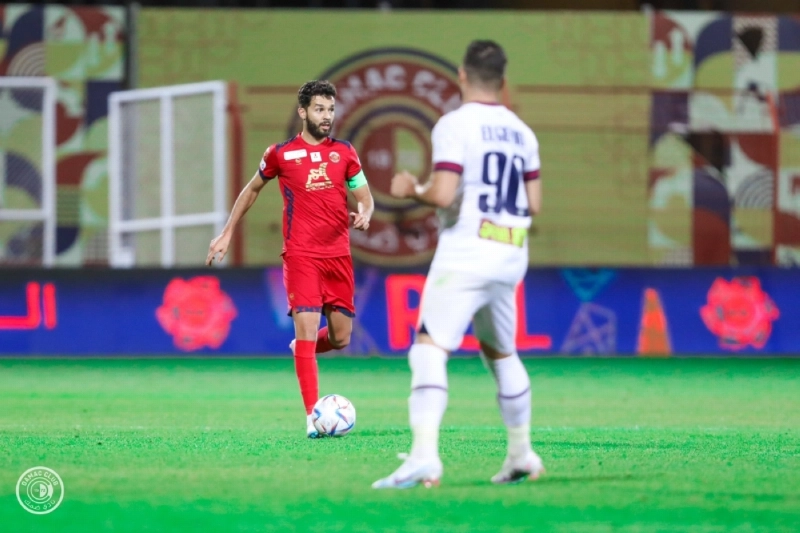 من مباراة ضمك والعدالة