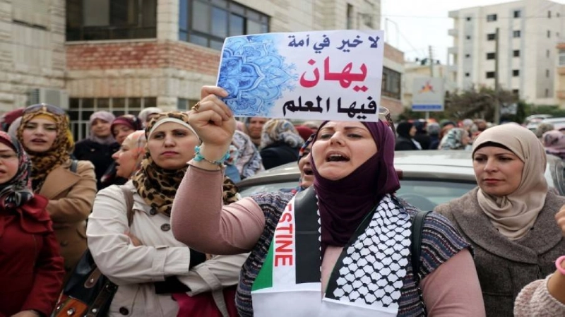 معلمات مضربات في الضفة الغربية (مكة)