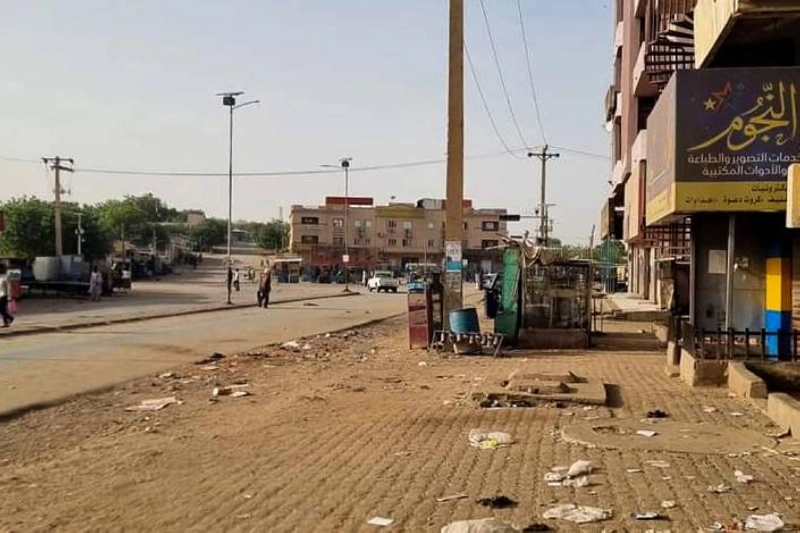 الدمار واضح في شوارع السودان