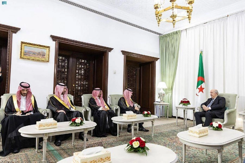 عبدالمجيد تبون والوفد السعودي
