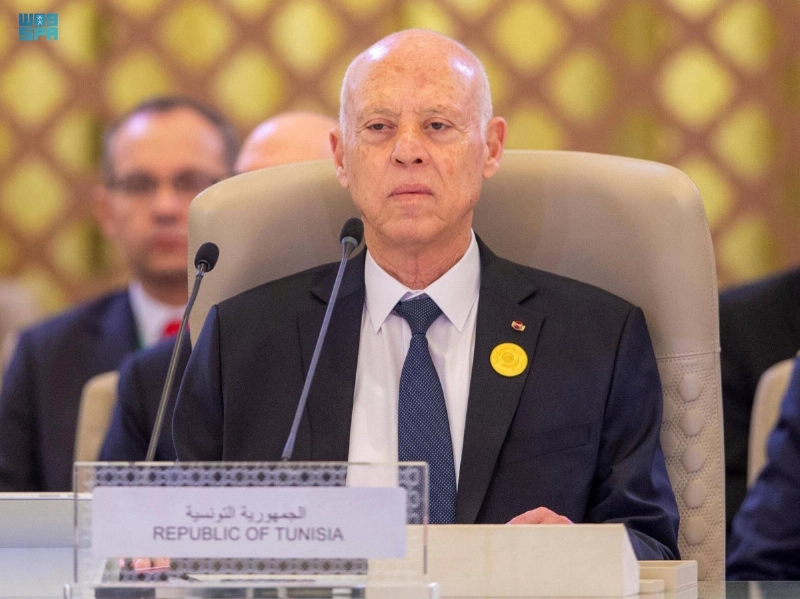 قيس سعيد خلال القمة