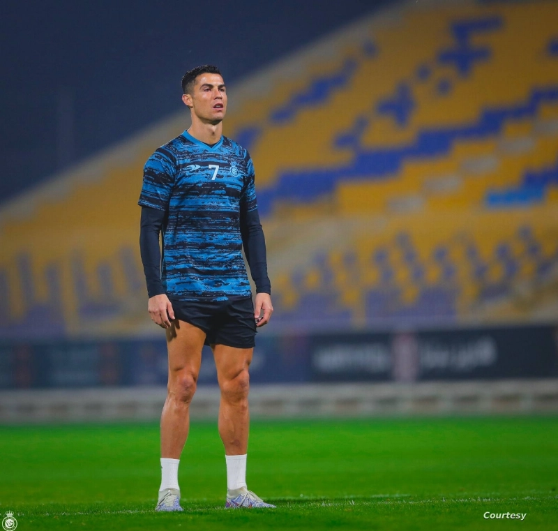 رونالدو في تدريبات النصر