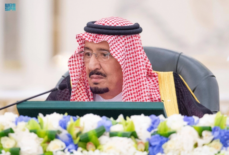 خادم الحرمين لدى ترؤسه جلسة مجلس الوزراء