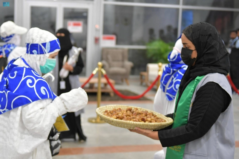 التمور السعودية في استقبال ضيوف المبادرة (مكة)