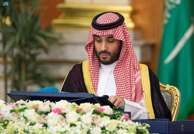 الأمير محمد بن سلمان لدى ترؤسه جلسة مجلس الوزراء (واس)