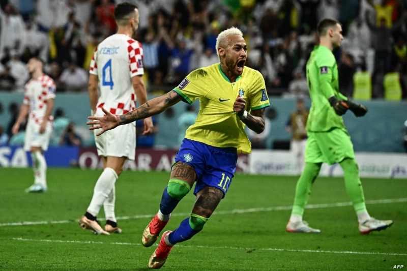 نيمار مع البرازيل في مونديال قطر
