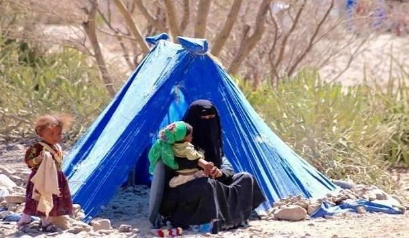 احدى اليمنيات النازحات