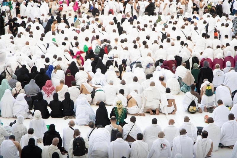 صلاة العيد في المسجد الحرام بمكة المكرمة (واس)