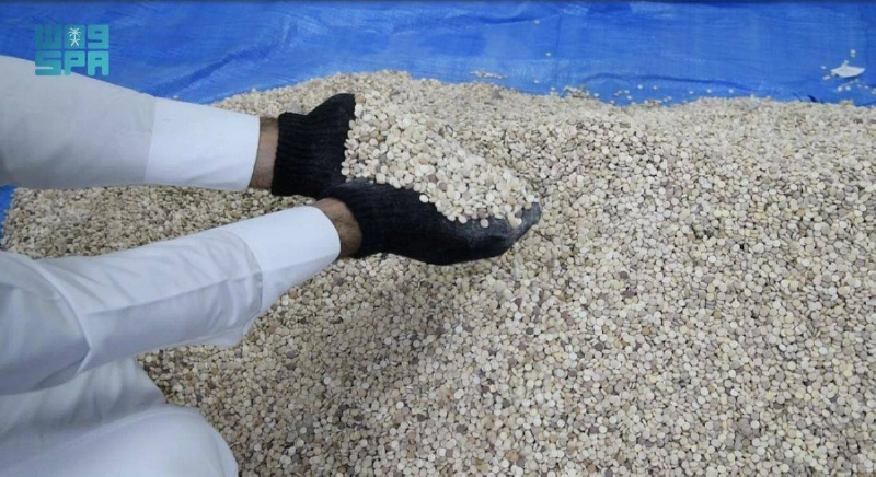 أقراص الأمفيتامين بعد استخراجها
