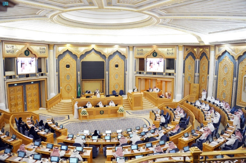 جلسة مجلس الشورى أمس (مكة)