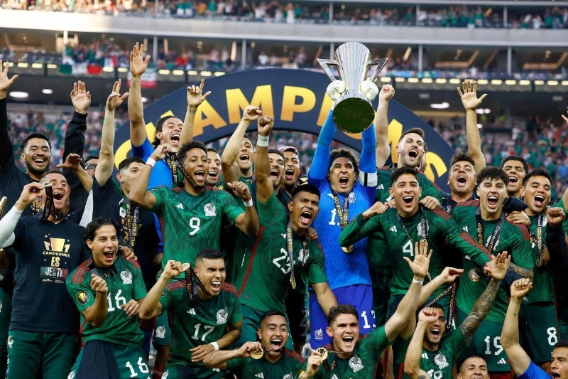 جانب من تتويج المكسيك بالكأس الذهبية