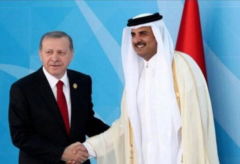 أمير قطر والرئيس التركي (مكة)
