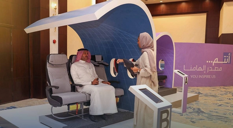 عرض للمقاعد الجديدة في الخطوط السعودية