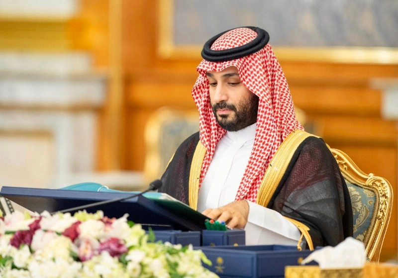 الأمير محمد بن سلمان لدى ترؤسه جلسة مجلس الوزراء (واس)
