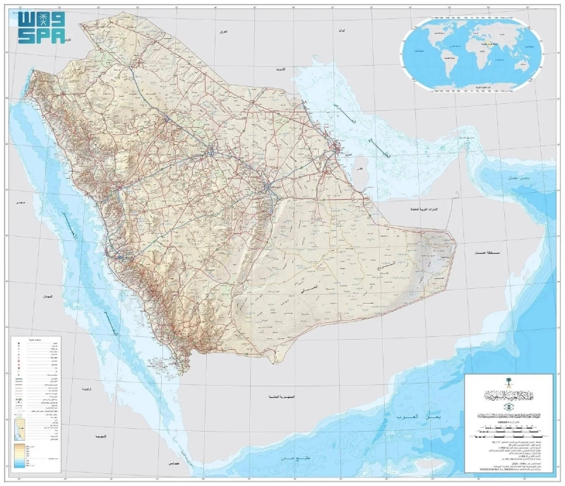 الخارطة الرسمية المعتمدة للمملكة (مكة)