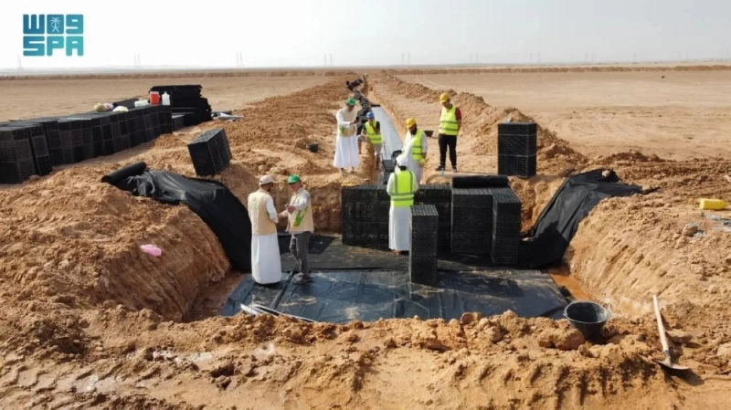 فريق العمل يقوم بالمسوحات الميدانية (مكة)
