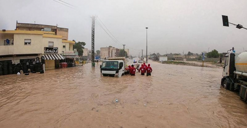 أحد المشاهد في درنة الليبية (مكة)