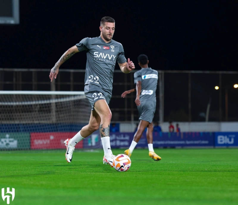 سافيتش في تدريبات الهلال