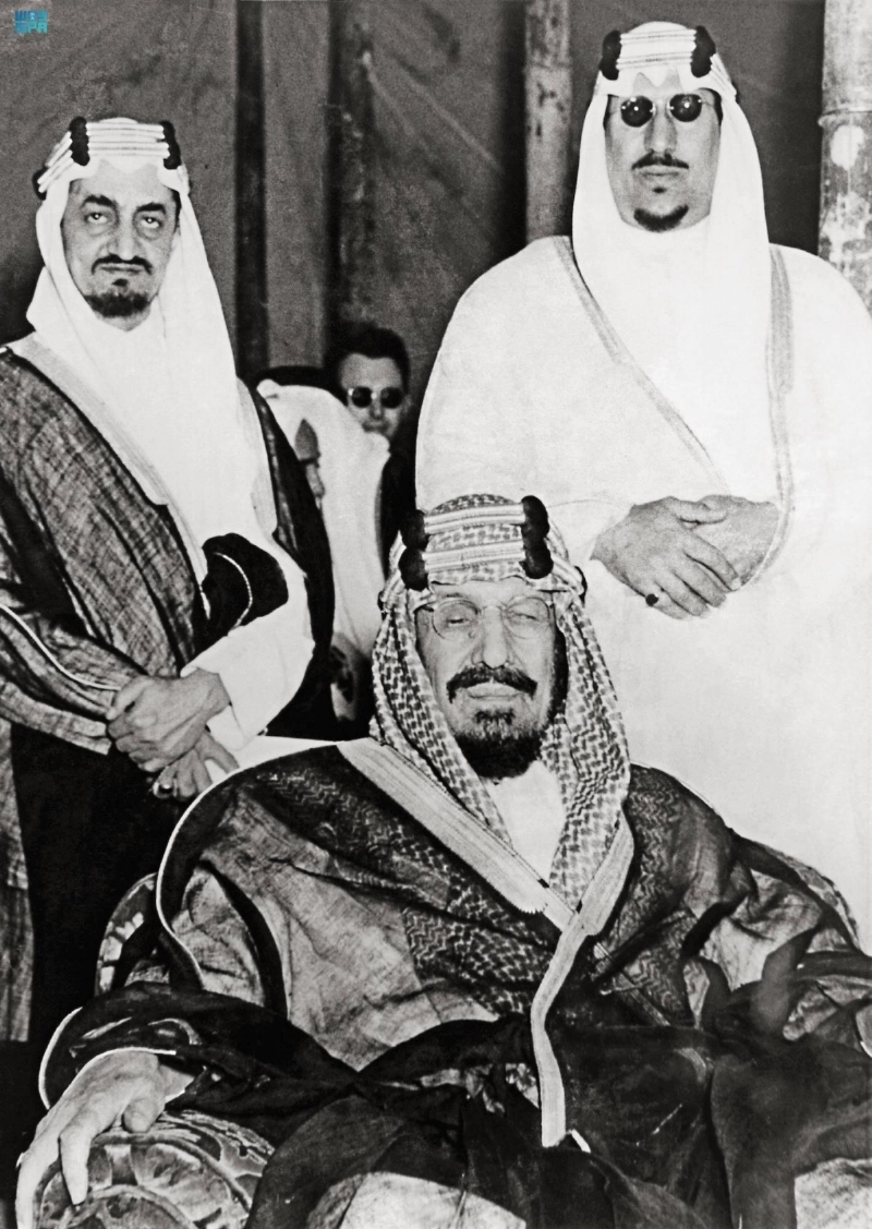 الملك عبدالعزيز في إحدى المناسبات (مكة)