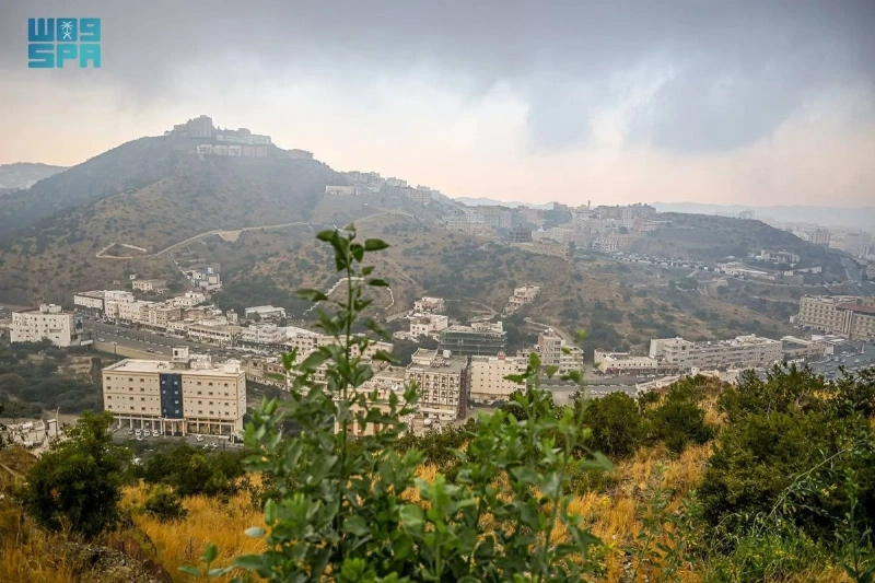 جانب من هطول الأمطار (مكة)
