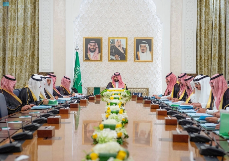 (واس) الأمير محمد بن سلمان خلال ترؤسه جلسة المجلس