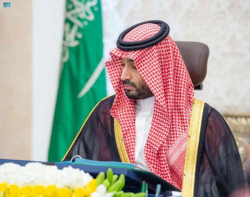 ولي العهد خلال ترؤسه الجلسة