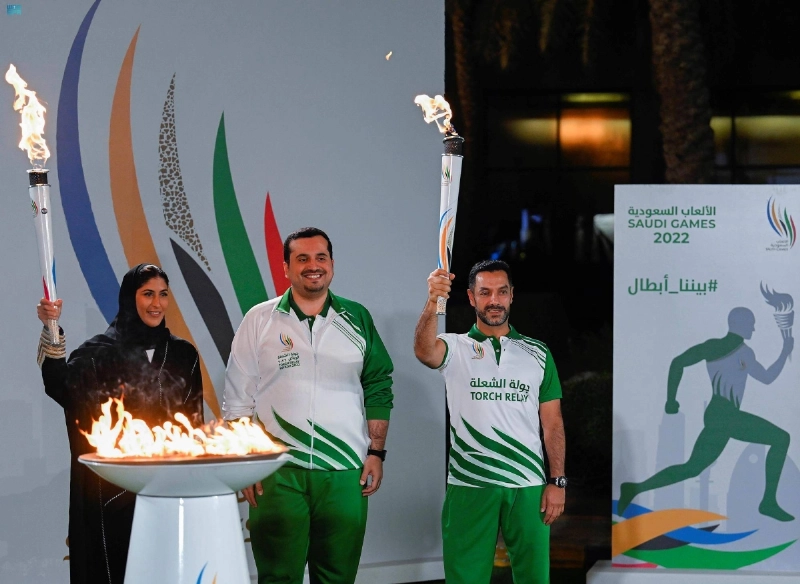 من افتتاح الألعاب السعودية الموسم الماضي