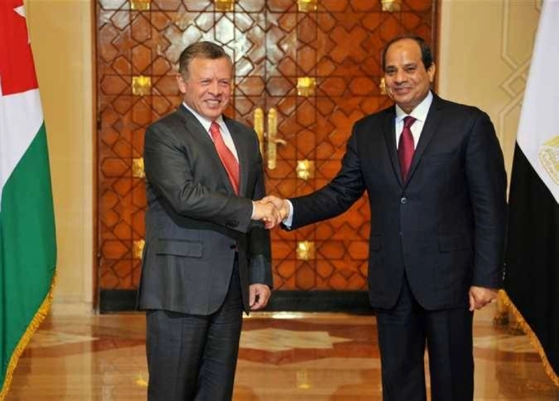 لقاء سابق بين الرئيس المصري وعاهل الأردن (مكة)