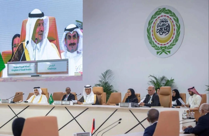 وزير الطاقة متحدثا في الاجتماع