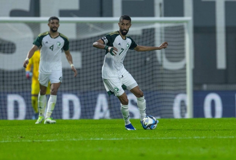 جانب من مباراة السعودية ونيجيريا