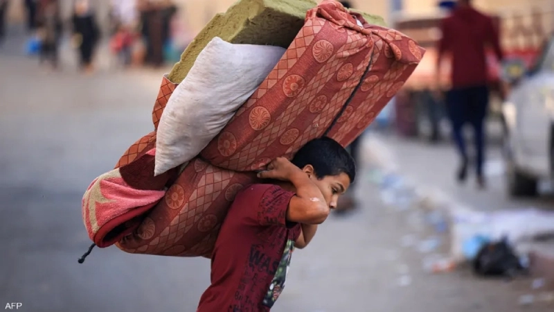 طفل فلسطيني نازح (مكة)