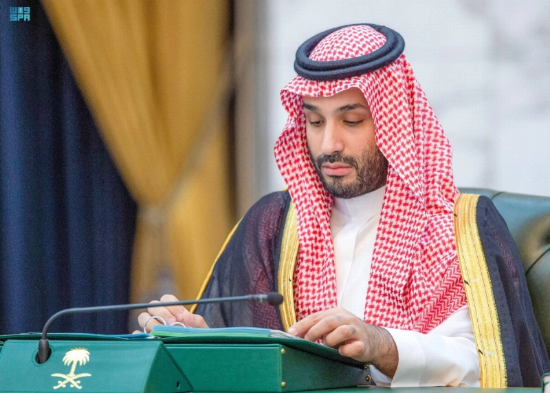 ولي العهد خلال الجلسة