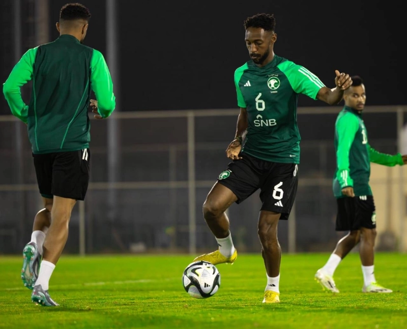من تدريبات المنتخب السعودي