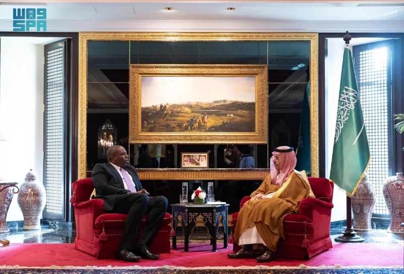 فيصل بن فرحان يلتقي ديفيد لامي (واس)