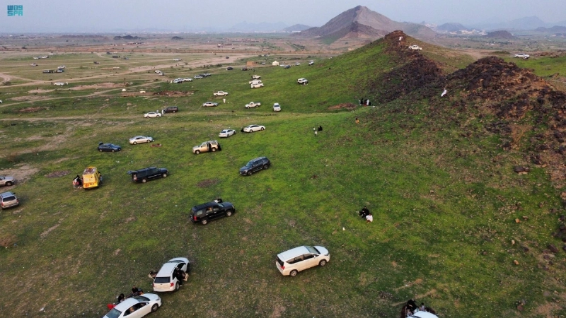 الخضرة تكسو الجبال والأودية (مكة)