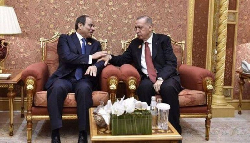 الرئيسان إردوغان والسيسي (مكة)