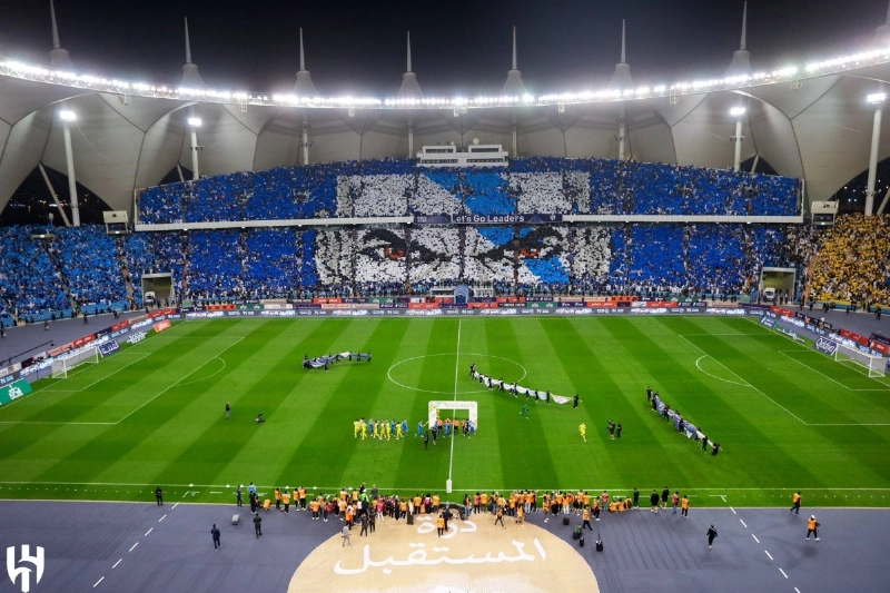 تيفو الهلال قبل انطلاق المباراة