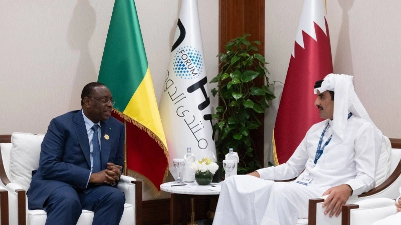 أمير قطر ورئيس السنغال (مكة)