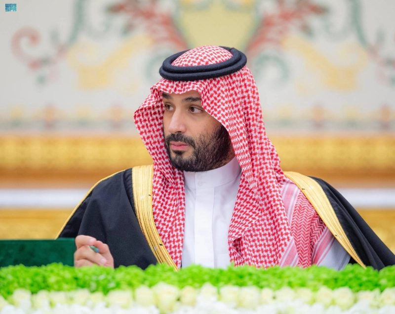 الأمير محمد بن سلمان لدى ترؤسه جلسة مجلس الوزراء (واس)