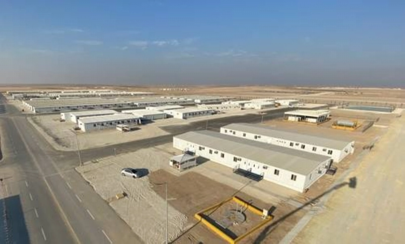 موقع بناء في حقل مرجان من تنفيذ هيونداي ليفارت