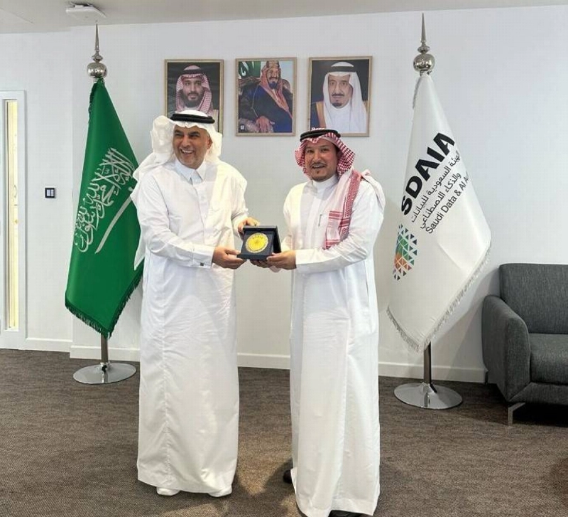 آل حمد و الغامدي على هامش اللقاء