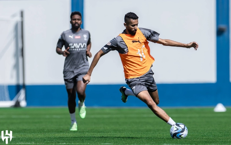 جانب من تدريبات الهلال
