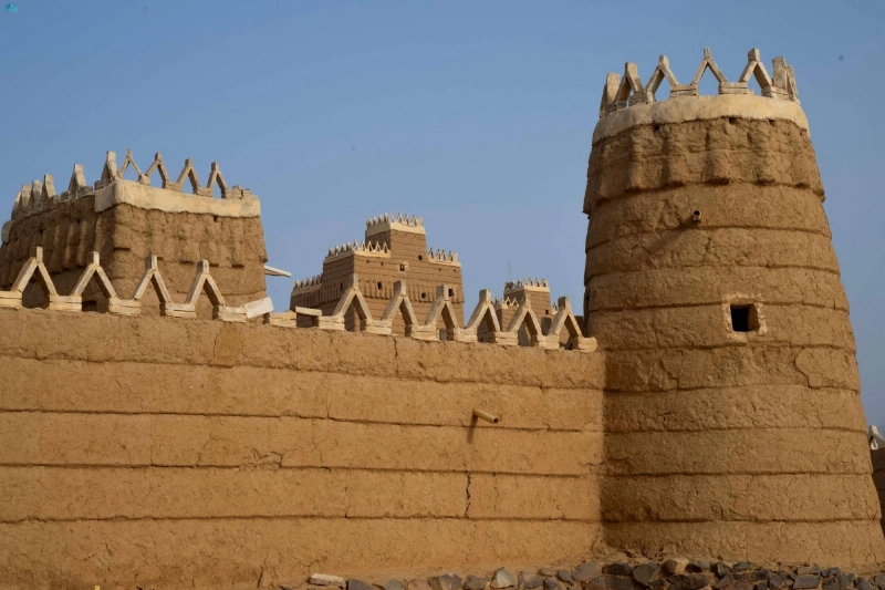 من البيوت الطينية بنجران (مكة)