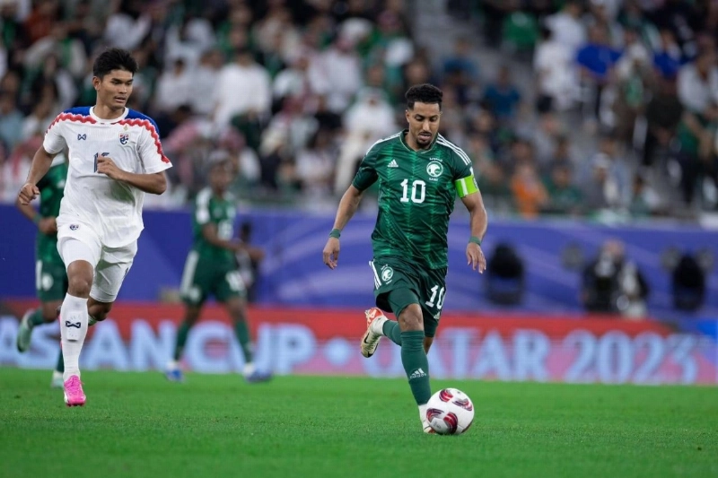 سالم الدوسري في مباراة تايلند