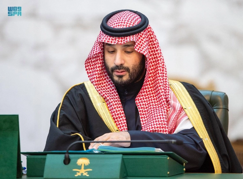 ولي العهد خلال الجلسة