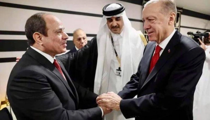 لقاء سابق جمع السيسي وإردوغان (مكة)