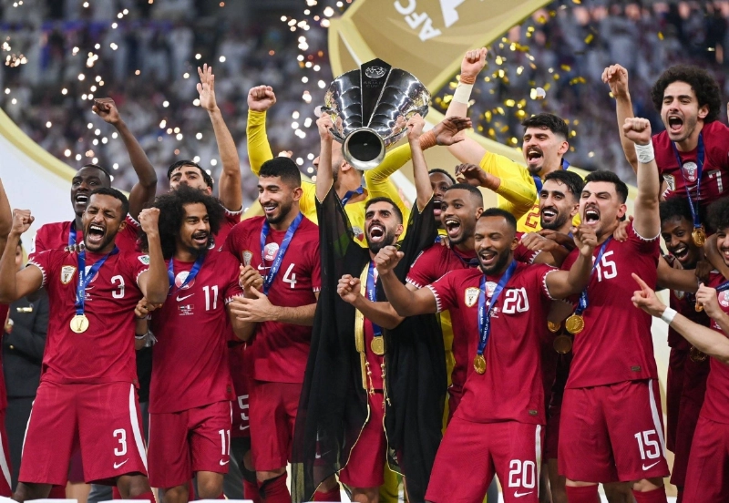 منتخب قطر يتوج بكأس آسيا (مكة)